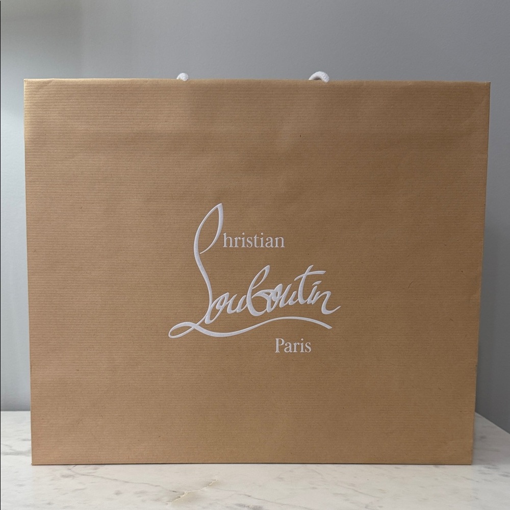 Christian Louboutin Brown Shopping Bag